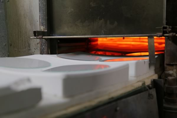 Glass processing line preheater