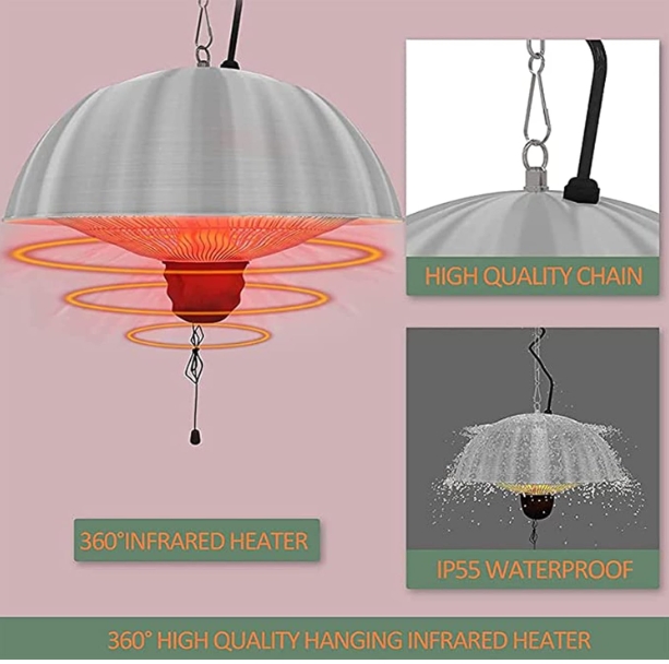 Low light infrared heater